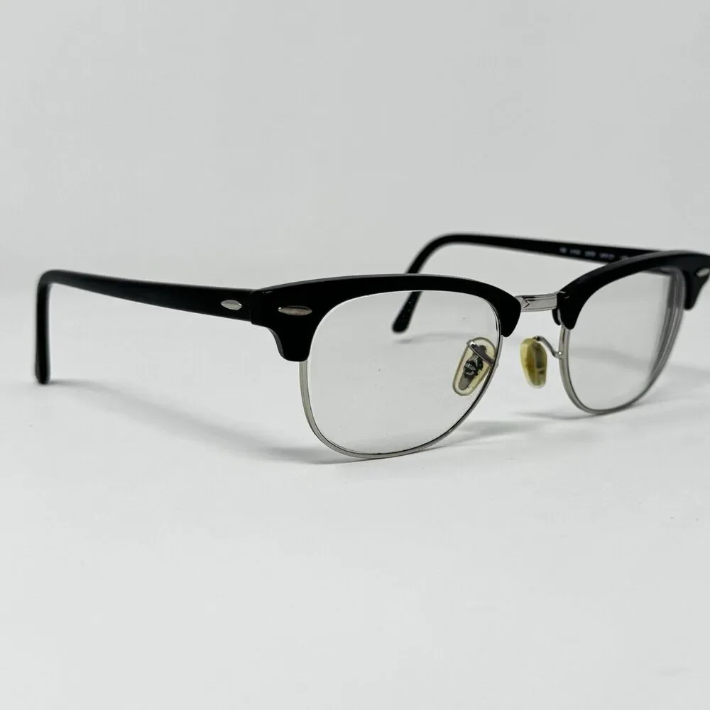 Ray-Ban RB5154 Clubmaster 2000 Black Silver Eyeglass Frames 49-21-140